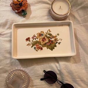 Floral Ceramic Trey by CHAPS